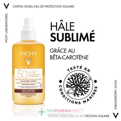 Vichy Capital Soleil SPF50 Eau de Protection Solaire Hâle Sublimé 200ml
