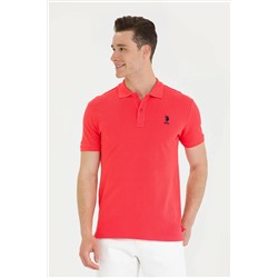 Erkek Kırmızı Basic Polo Yaka Tişört