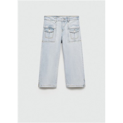 Jeans capri rectos