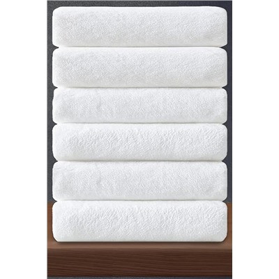 S&R BEYAZ OTEL BANYO HAVLUSU 460 GR 6'LI SET HVL357246061