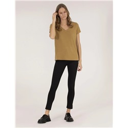 Yeşil Comfort Fit Basic Tişört