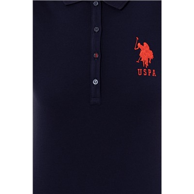 Kadın Lacivert Basic Polo Yaka Tişört