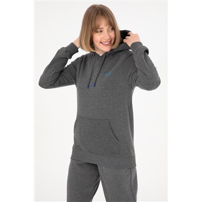Erkek Antrasit Melanj Basic Sweatshirt