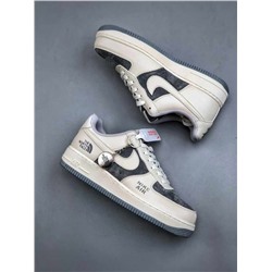 Кроссовки Nik*e Air Force 1 Low 07 x The North Face beige оригинал  версия air force с низким вырезом