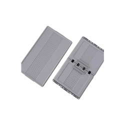 Davin 4 Katlı Portatif Kapaklı Dolap - Soft Gri