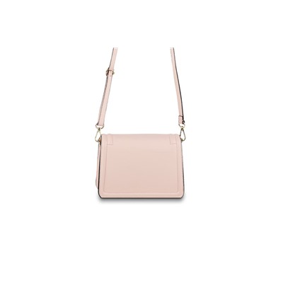 Bandolera de piel Core Rosa empolvado