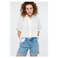 Mavi Beyaz Gömlek Loose Fit / Bol Rahat Kesim 1210432-70057