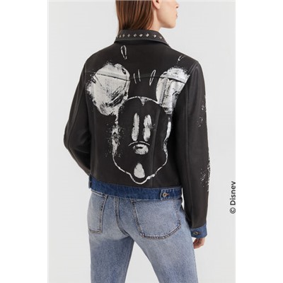 Chaqueta biker híbrida Mickey Mouse
