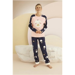 Sevim 13932 Nakışlı Pijama Takım