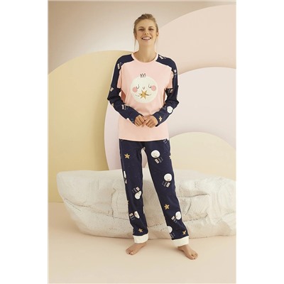 Sevim 13932 Nakışlı Pijama Takım