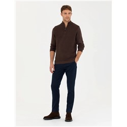 Kahverengi Slim Fit Kazak