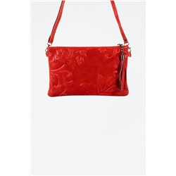 Bolso de mano de nobuk Deanna - Rojo