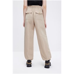 Jogger de tiro alto Beige