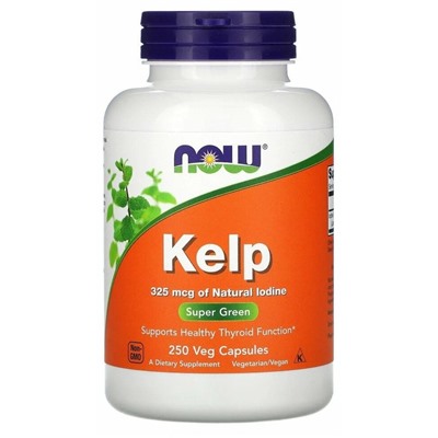Йод NOW Kelp 325 mcg 250 tablets