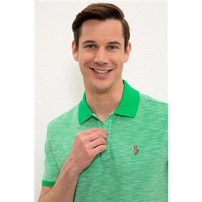 Erkek Elma Yeşili Polo Yaka Tişört