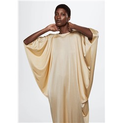 Vestido fluido satinado -  Mujer | MANGO OUTLET España