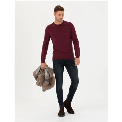 Bordo Slim Fit Basic Kazak