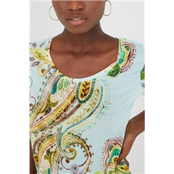 Camiseta manga corta paisley