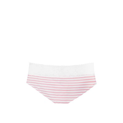 Stretch Cotton Lace-waist Hiphugger Panty
