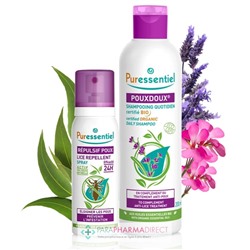 Puressentiel Pouxdoux Shampooing Quotidien BIO 200 ml + Répulsif Spray 75 ml