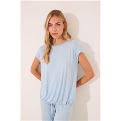 Pijama Capri viscosa brillos azul