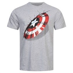 Captain America MARVEL 3D Shield Herren T-Shirt FBMTS659HGY