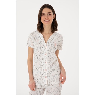 Kadın Ekru Pijama Takımı
