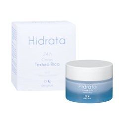 Crema facial Hidrata Deliplus ácido hialurónico y aloe vera todo tipo de piel