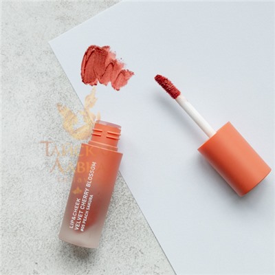 ТИНТ ДЛЯ ГУБ И ЩЕК МАТОВЫЙ «VELVET CHERRY BLOSSOM» (№05 PEACH SAKURA) BABY BRIGHT