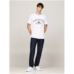 Embroidered Tommy Arch Logo T-Shirt