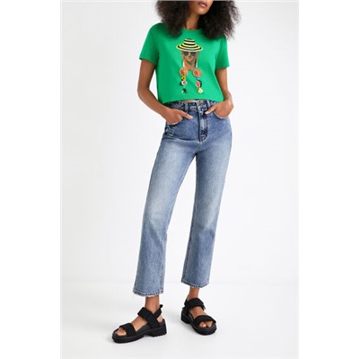 Camiseta cropped arty