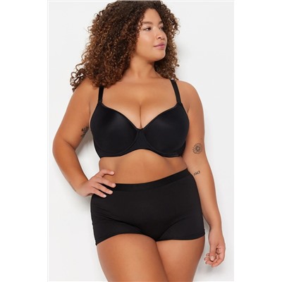 Siyah-Ten 2'li Paket Boxer Büyük Beden Külot TBBSS23CM0002