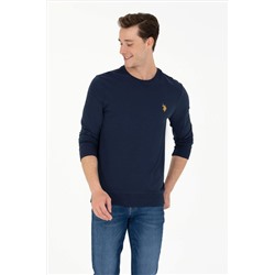 Erkek Lacivert Bisiklet Yaka Sweatshirt