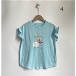 Хлопковая эластичная футболка с короткими рукавами