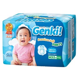 Подгузники-трусики GENKI размер М 7-10 кг 32 шт.