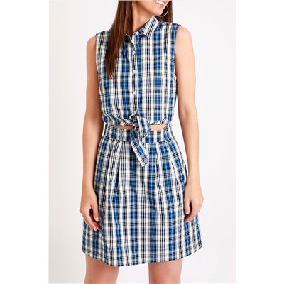 Vestido camisero Azul y blanco