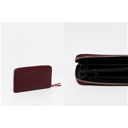Cartera de piel Pely Burdeos