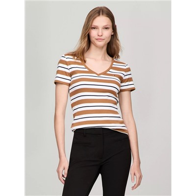 Stripe V-Neck Favorite T-Shirt