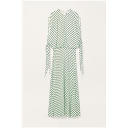 LIMITED EDITION STRIPED DRESS WITH TIE DETAIL