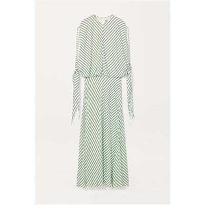 LIMITED EDITION STRIPED DRESS WITH TIE DETAIL