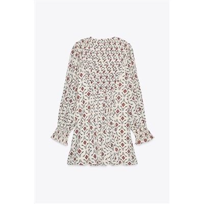 ZW COLLECTION PRINTED SHORT DRESS