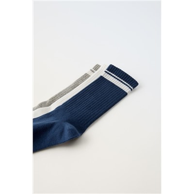 3-PACK OF LONG SOCKS WITH STRIPES