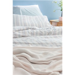 Avery King Size %100 Pamuk Ranforce Baskılı Nevresim Takımı - Mavi/Pembe