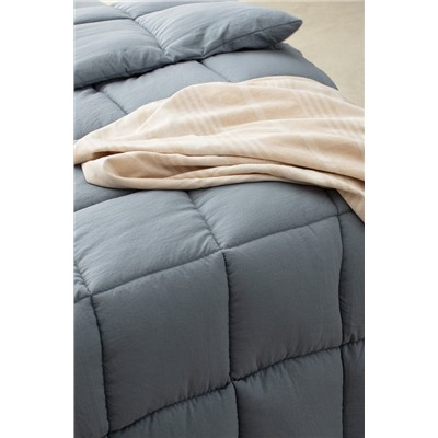 Mona Tek Kişilik Comforter Set - İndigo
