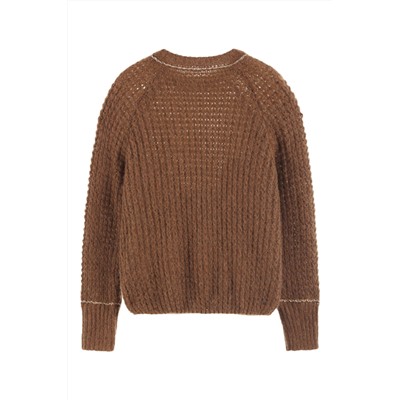 Jersey de mohair y lana Marrón