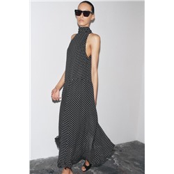 ZW COLLECTION HALTER POLKA DOT DRESS