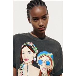 GIRLS PRINT T-SHIRT