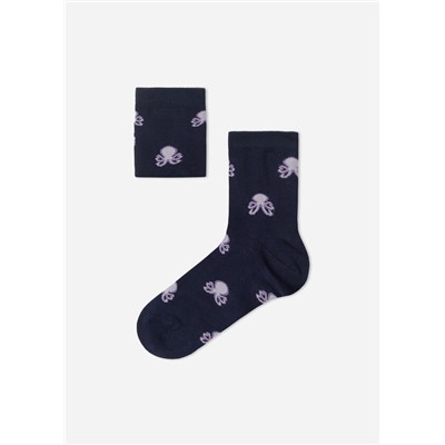 Kurze Socken mit Allover-Muster für Kinder