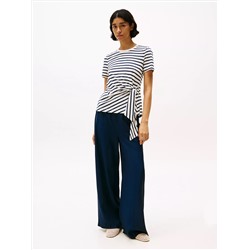 Side-Tie Crewneck T-Shirt