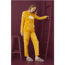 TAMPAP Kadın Kışlık Polar Peluşlu Pijama Takımı Welsoft 91246 TP-91246